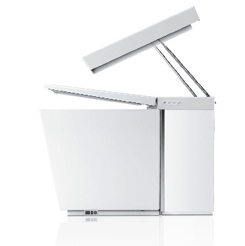 新式頂級智慧型全自動馬桶極簡的外型設計，與舒適機能