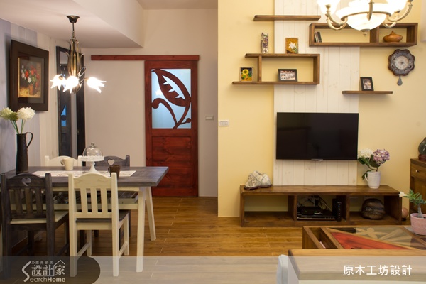 屋主買下位於新北市的中古屋之後，因為非常喜歡原木工