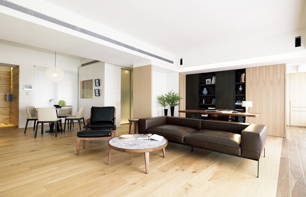 北歐居家設計多半簡潔俐落，天花板多採用裸露或是平頂