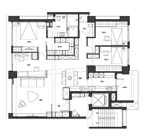 屋主隔了四年再次裝修,禾築國際設計除了重整格局動線