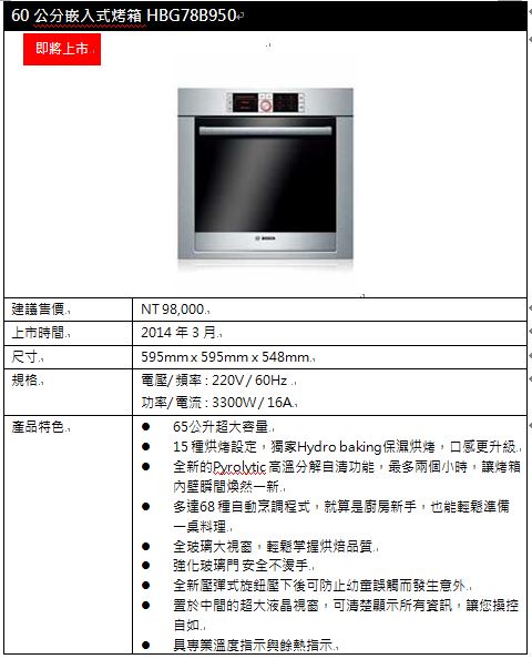 德國百年品牌博世家電BOSCH，盛大發表全新嵌入式廚房