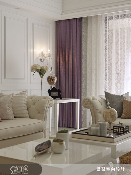 本案屋主喜歡華麗風格，設計師則以白色系做為主色調，