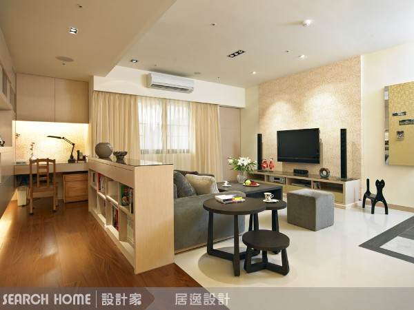 時尚簡潔的現代空間設計下,運用自然材質及開放空間、