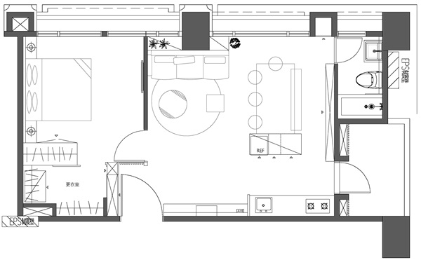 有旅居國外背景的業主相當好客，喜歡簡單、摩登、飯店