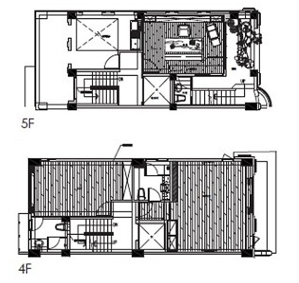 在105坪的5層樓空間中，屋主期望將這裡打造成一個度假