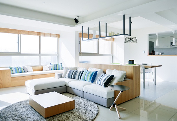 純淨清爽的空間，簡潔有型的傢具與繽紛傢飾，就是讓人