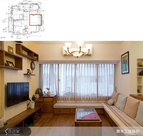 這間舊屋就跟多數老房子一樣，擁有採光不佳的困擾，由