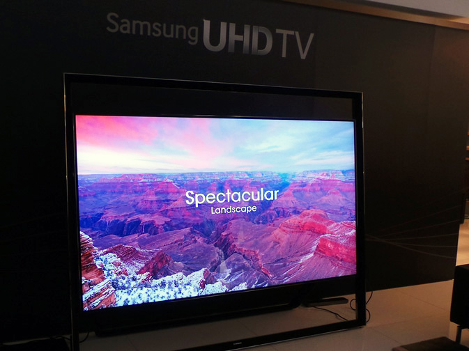 台灣三星電子總經理文星鉉表示：「4K畫質的大尺寸智慧