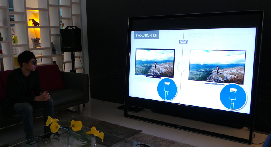 台灣三星電子總經理文星鉉表示：「4K畫質的大尺寸智慧