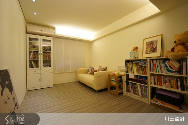 女主人是一位鋼琴教師，因此設計師便以鋼琴琴鍵的造型