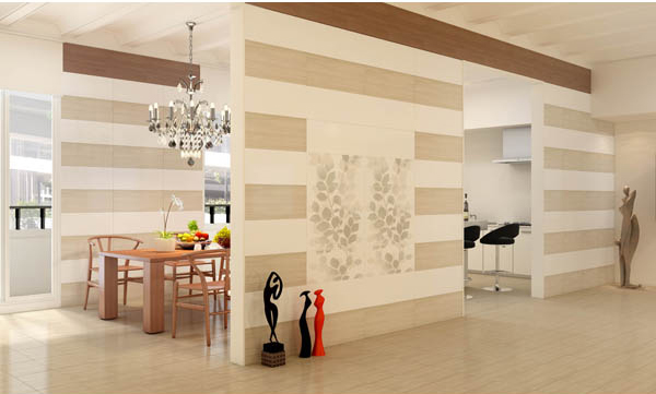 過去磁磚給人的印象大多只用於廚房、衛浴等空間，但漫