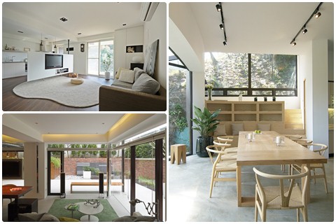 源自飯店設計的概念，沒有隔間的家的設計理念，大約自