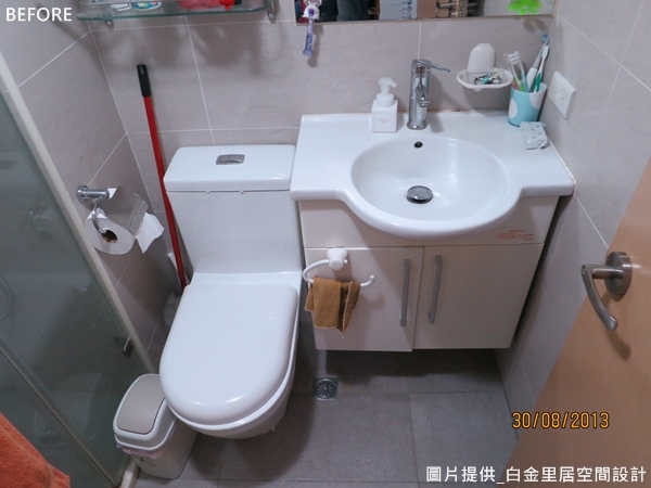 7 坪的空間，在廚具、電視、冰箱、冷氣、洗衣機等一應