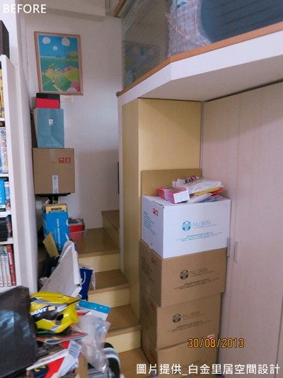 7 坪的空間，在廚具、電視、冰箱、冷氣、洗衣機等一應