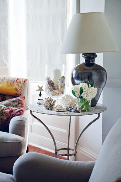 用自己的寶貝或蒐藏品來做佈置是一件很自然的事，每個