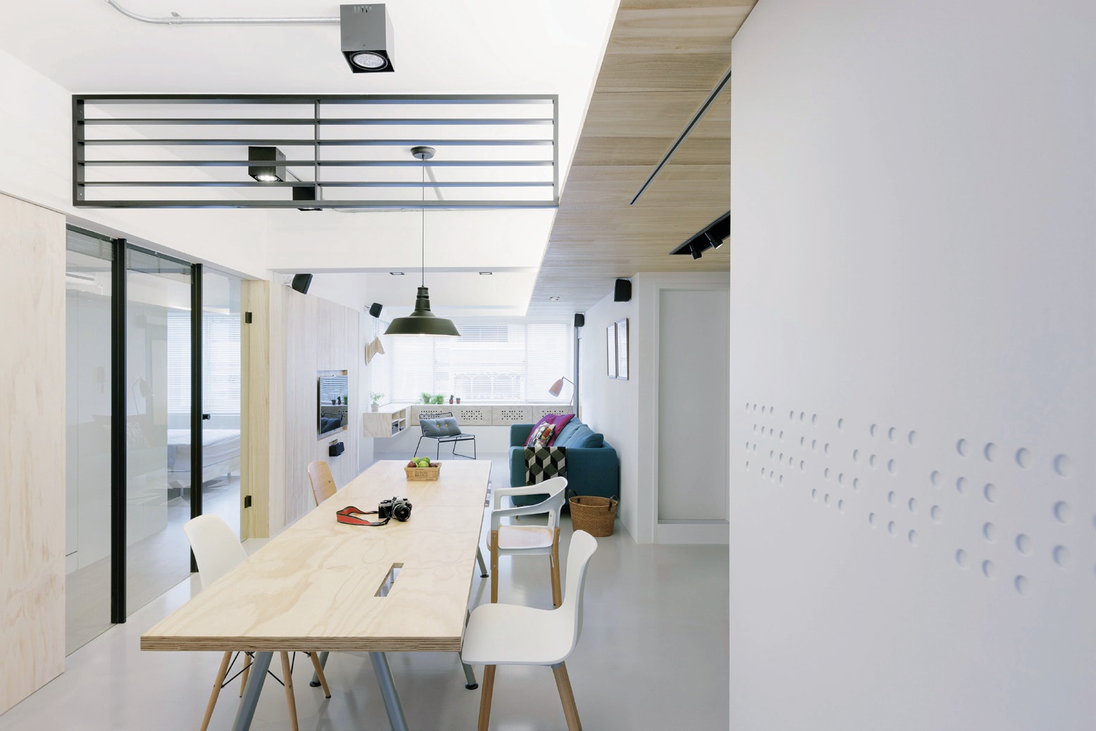 北歐風格沒有太繁複的硬體規劃，加上很重視採光、照明