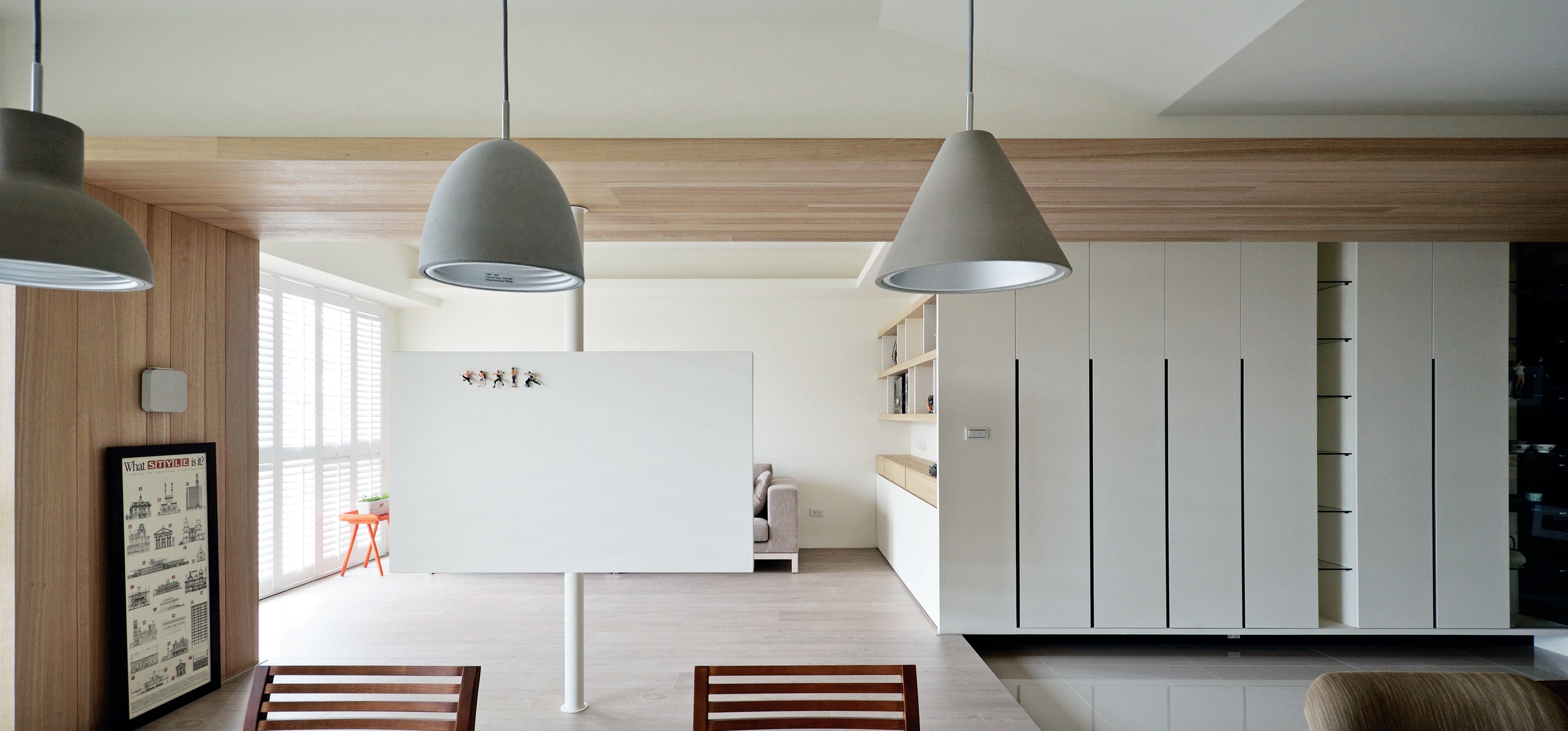 北歐風格沒有太繁複的硬體規劃，加上很重視採光、照明