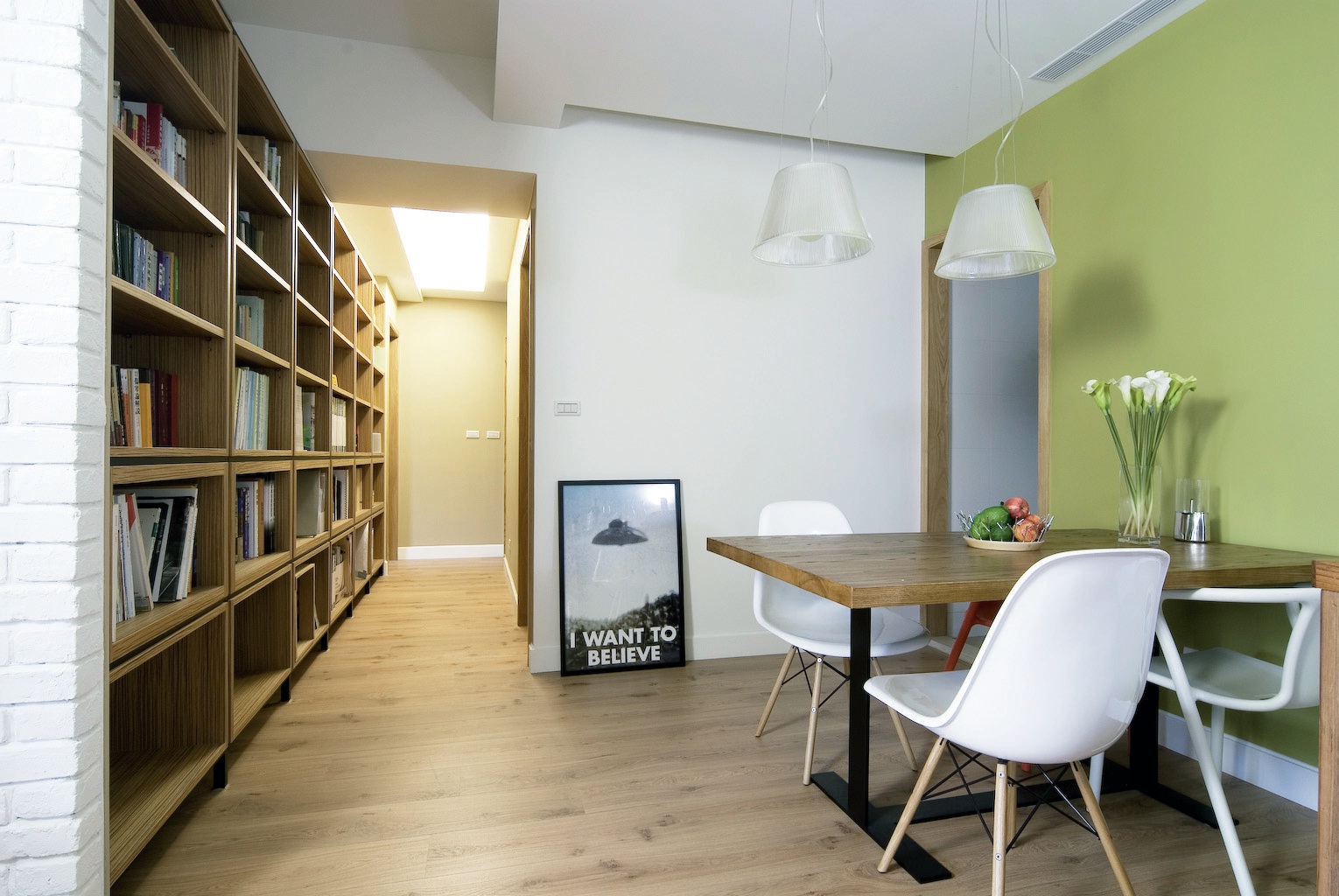 北歐風格沒有太繁複的硬體規劃，加上很重視採光、照明