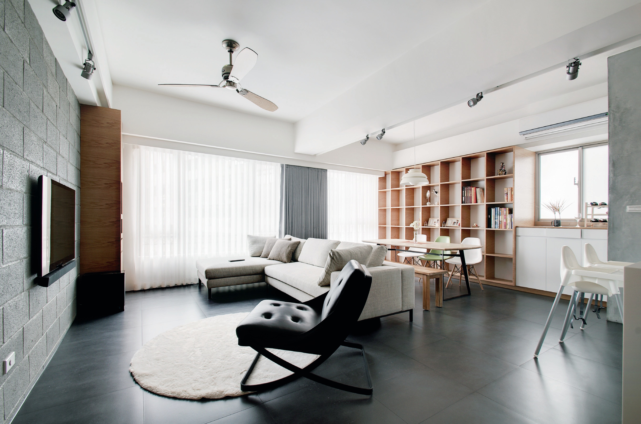 北歐風格沒有太繁複的硬體規劃，加上很重視採光、照明