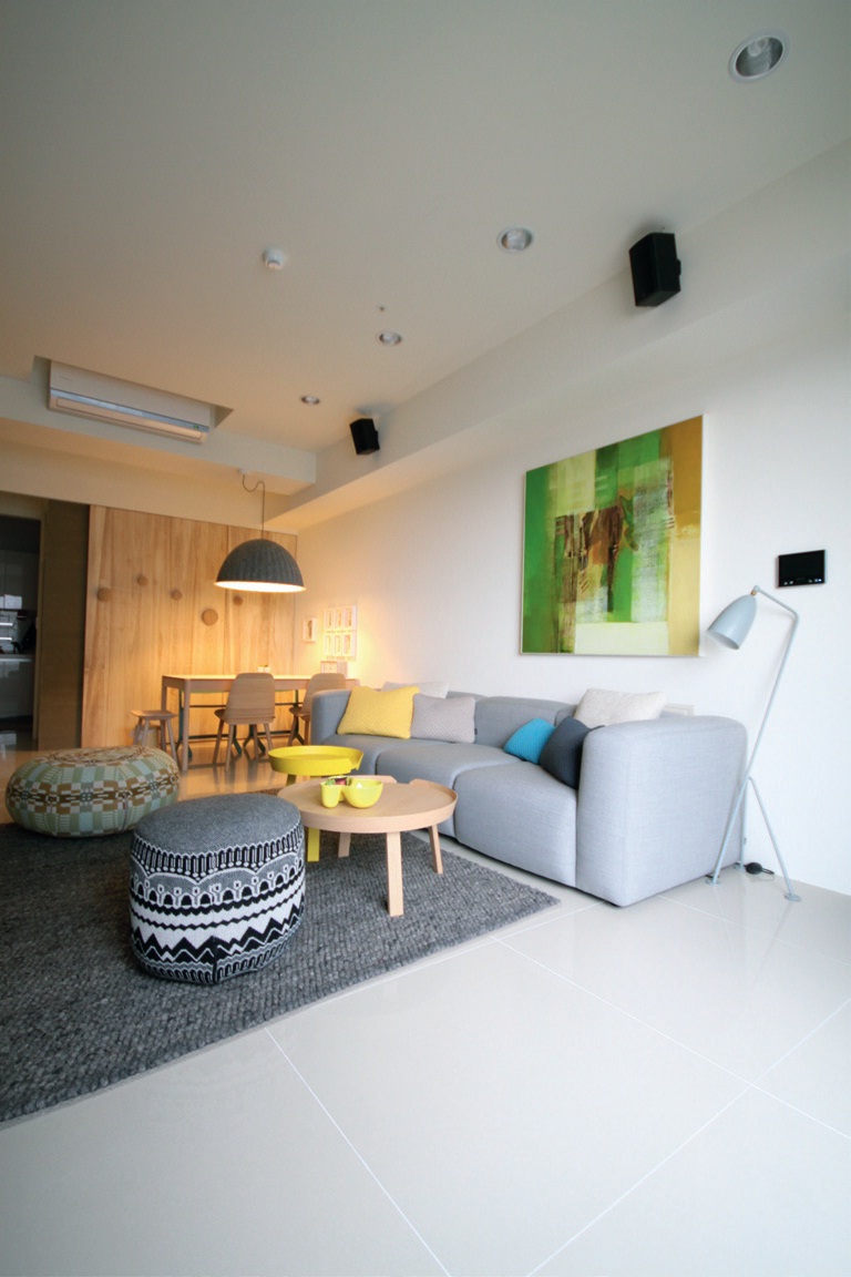 北歐風格沒有太繁複的硬體規劃，加上很重視採光、照明