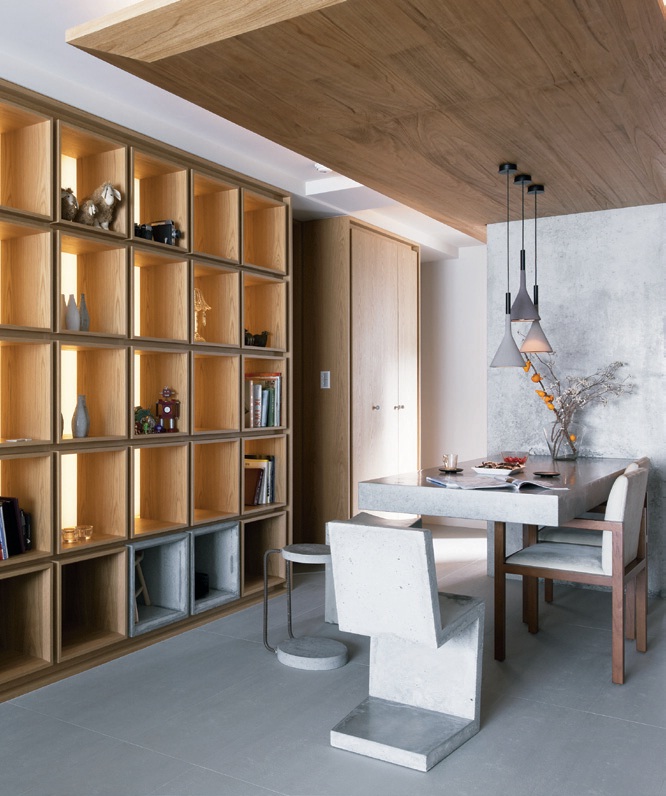 混搭佈置是將兩種不同風格物件,找出相同點巧妙陳列在