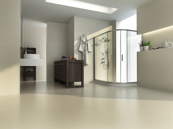 海岩數位噴墨石板磚以60x60cm尺寸為主，取自天然石材