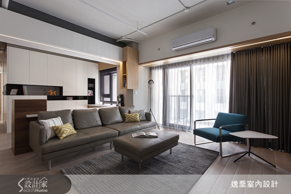 原始壁貌和不加雕琢的率性空間,這是一個自由彈性的開