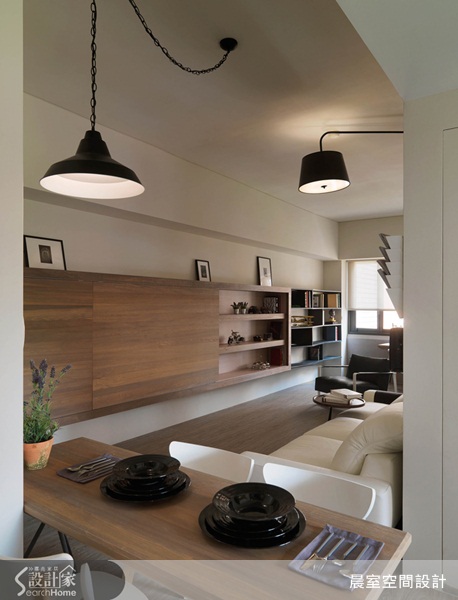 沒有複雜的造型，而是透過自然平穩的材料去營塑空間，