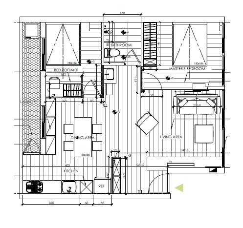 本案位於台北市內湖區,是間30年、20坪的公寓住宅。這