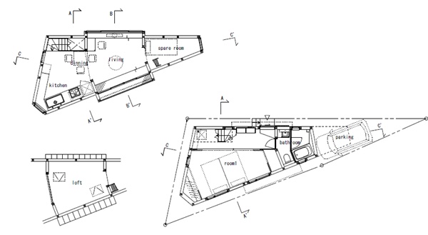 日本都會區地狹人稠,除了一般公寓式住宅,還有傳統的