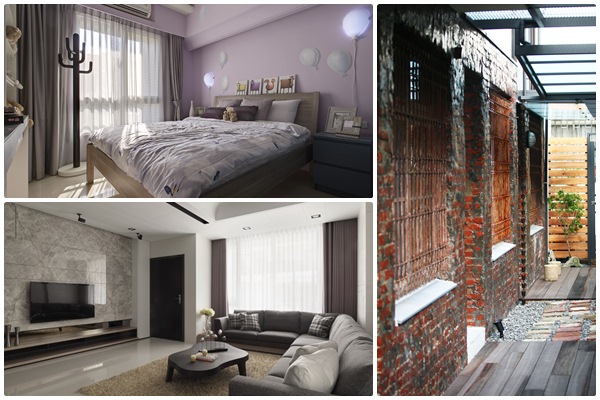 斑駁的紅磚牆、大器的大理石牆，或是極簡風格的清水牆
