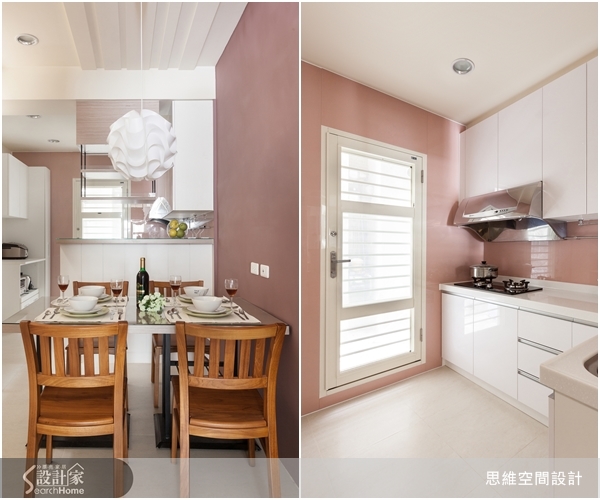 屋子是一棟舊型的長條型透天別墅，設計師讓格局重整，