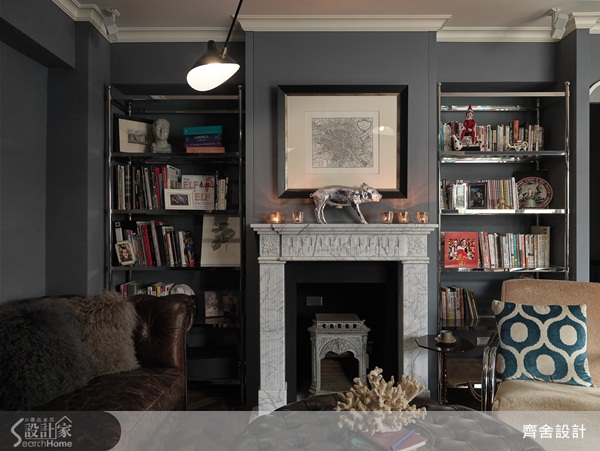 想營造出美式居家舒適隨意、自然溫馨的居家風格，壁爐