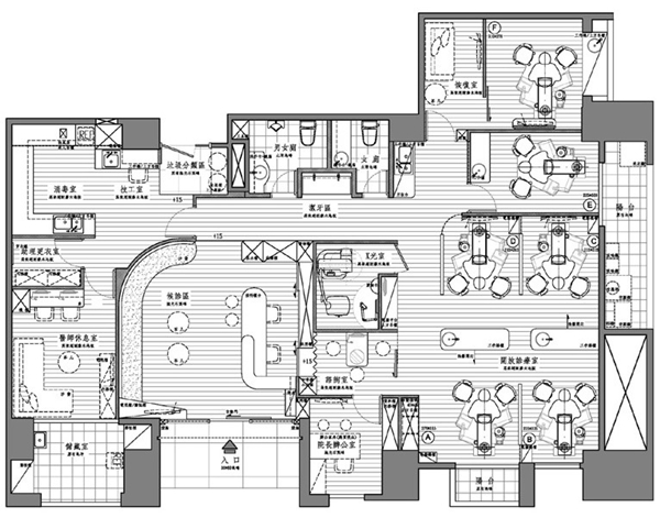 許多商業空間案看到九禾設計的身影,有別於過往較為浮