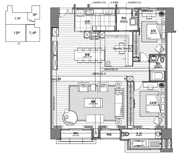 過多的裝潢與壓力一樣，會造成心靈及視覺上的負擔，L