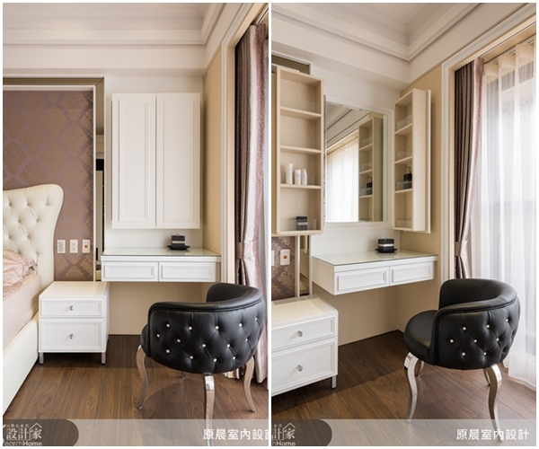 在規劃女性專屬空間時，首先必須解決便是收納的問題，