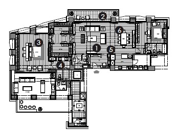 130坪,原有的4房格局,無法滿足屋主的需求,屋主想要