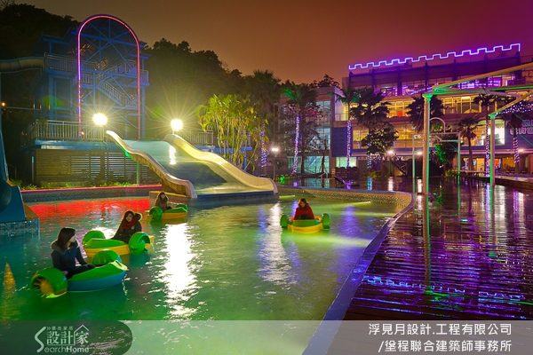 總坪數為 1,205 坪，整體風格走混搭風。運用色彩、功