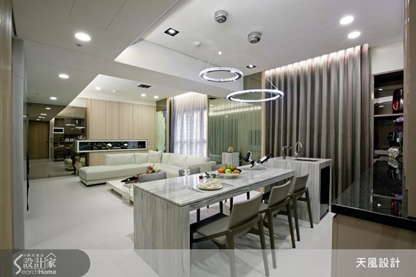 這是新婚小倆口的家，負責規劃的天風設計從整體角度構