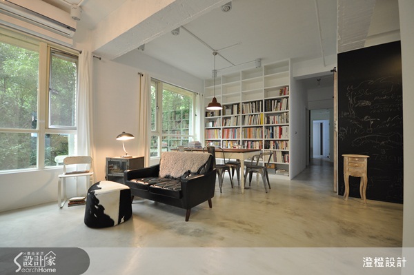 寬敞的空間感，營造出流動的氣息，簡單又兼具設計感的