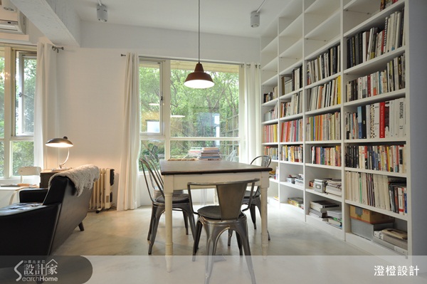 寬敞的空間感，營造出流動的氣息，簡單又兼具設計感的