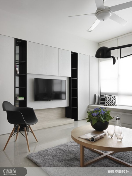 洗練的北歐風格居家，利用簡單的黑白灰配色，就能打造