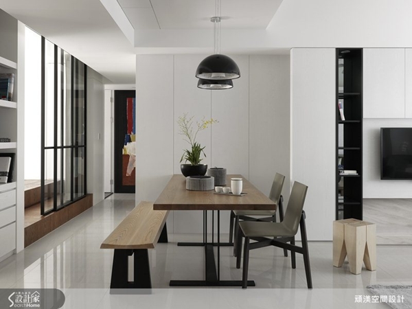 洗練的北歐風格居家，利用簡單的黑白灰配色，就能打造