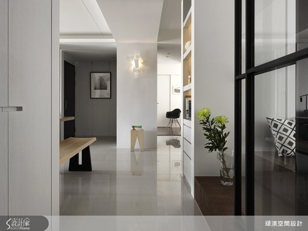 洗練的北歐風格居家，利用簡單的黑白灰配色，就能打造