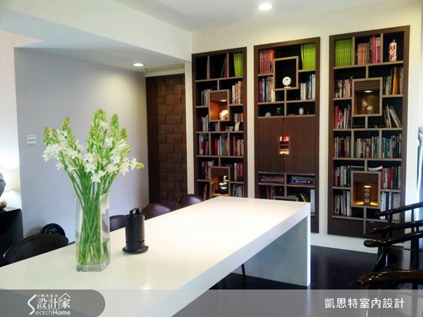 屋主夫妻兩人都熱愛中式風情，所以希望家中簡約時尚，