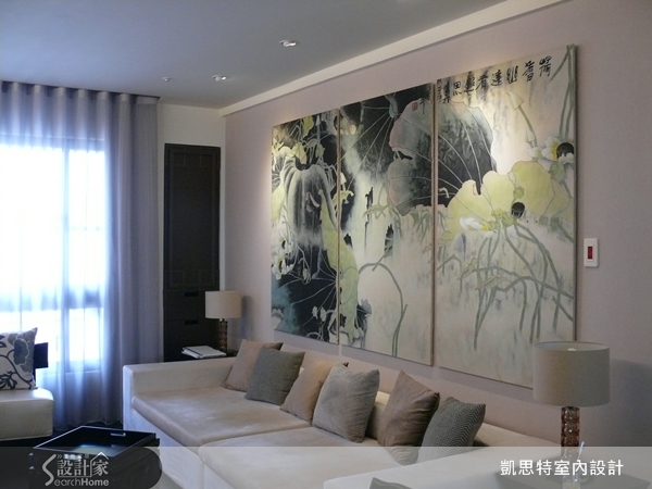 屋主夫妻兩人都熱愛中式風情,所以希望家中簡約時尚,