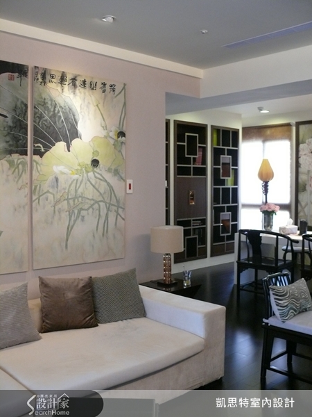 屋主夫妻兩人都熱愛中式風情,所以希望家中簡約時尚,
