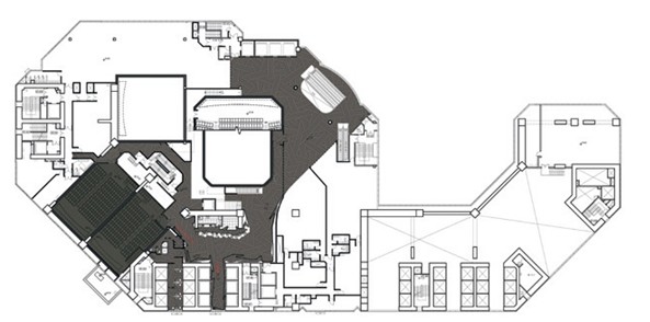 光與影是電影拍攝不可缺少的元素，當然在影城的設計中