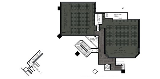 光與影是電影拍攝不可缺少的元素，當然在影城的設計中
