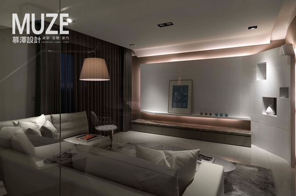 業主熱愛心靈旅遊,如圓舞曲般的躍動音符,無形的音符